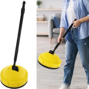 70cm Rotary Surface Cleaner Pressure Washer Brush Patio Driveway Scrubber Yellow