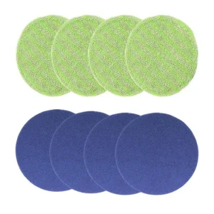 4x Round Mop Replacement Pads Fit Scrubber Electric Rotary Mop